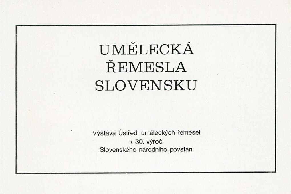 Umělecká řemesla na Slovensku